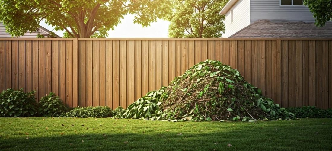 déchets verts sur la clôture du voisin : droits et recours