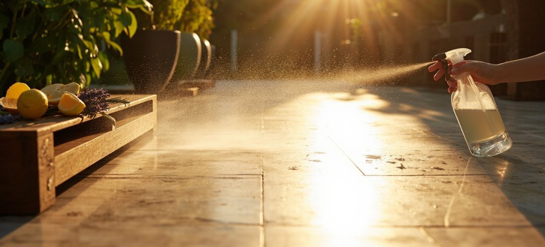 nettoyer une terrasse en carrelage : 7 recettes efficaces
