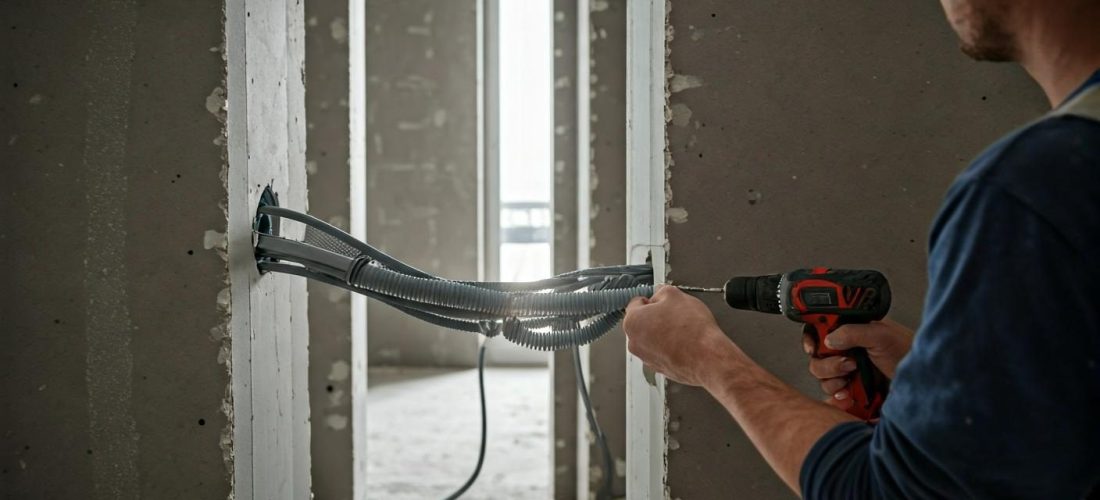 câble horizontal dans cloison placo: guide pro complet