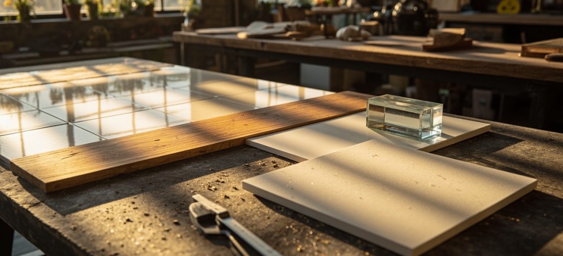remplacer du carrelage sur une table: alternatives durables